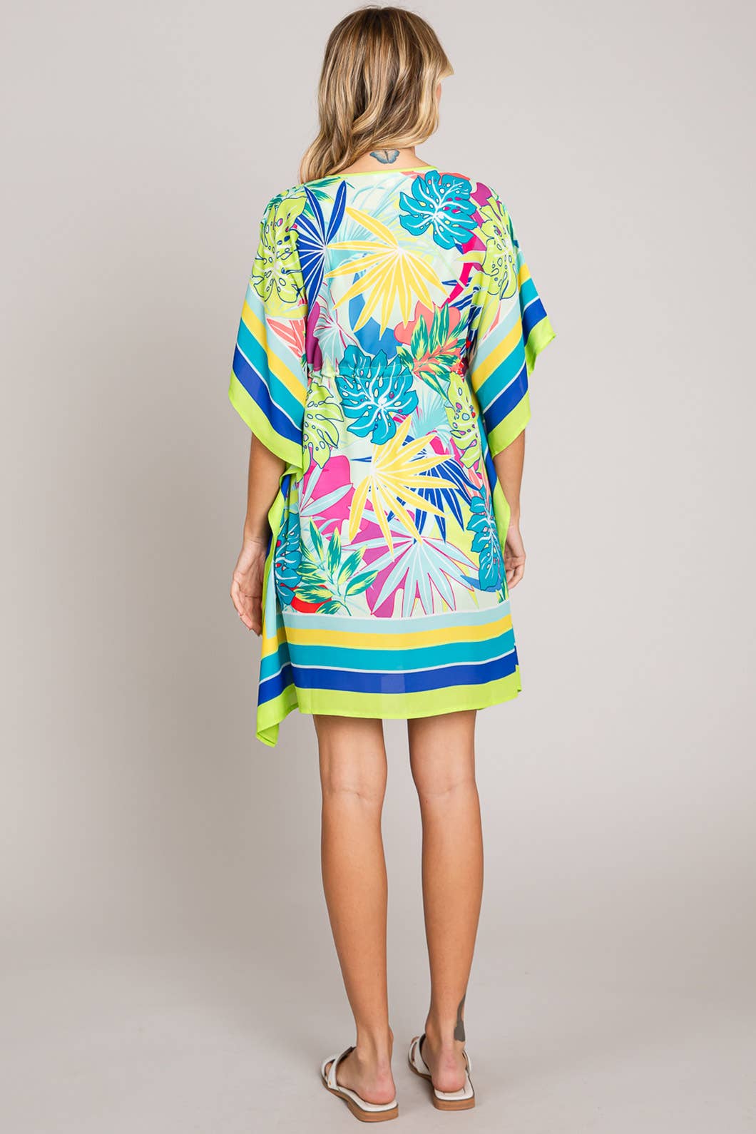 Women's Bright Colorway Floral Prints Coverup Top