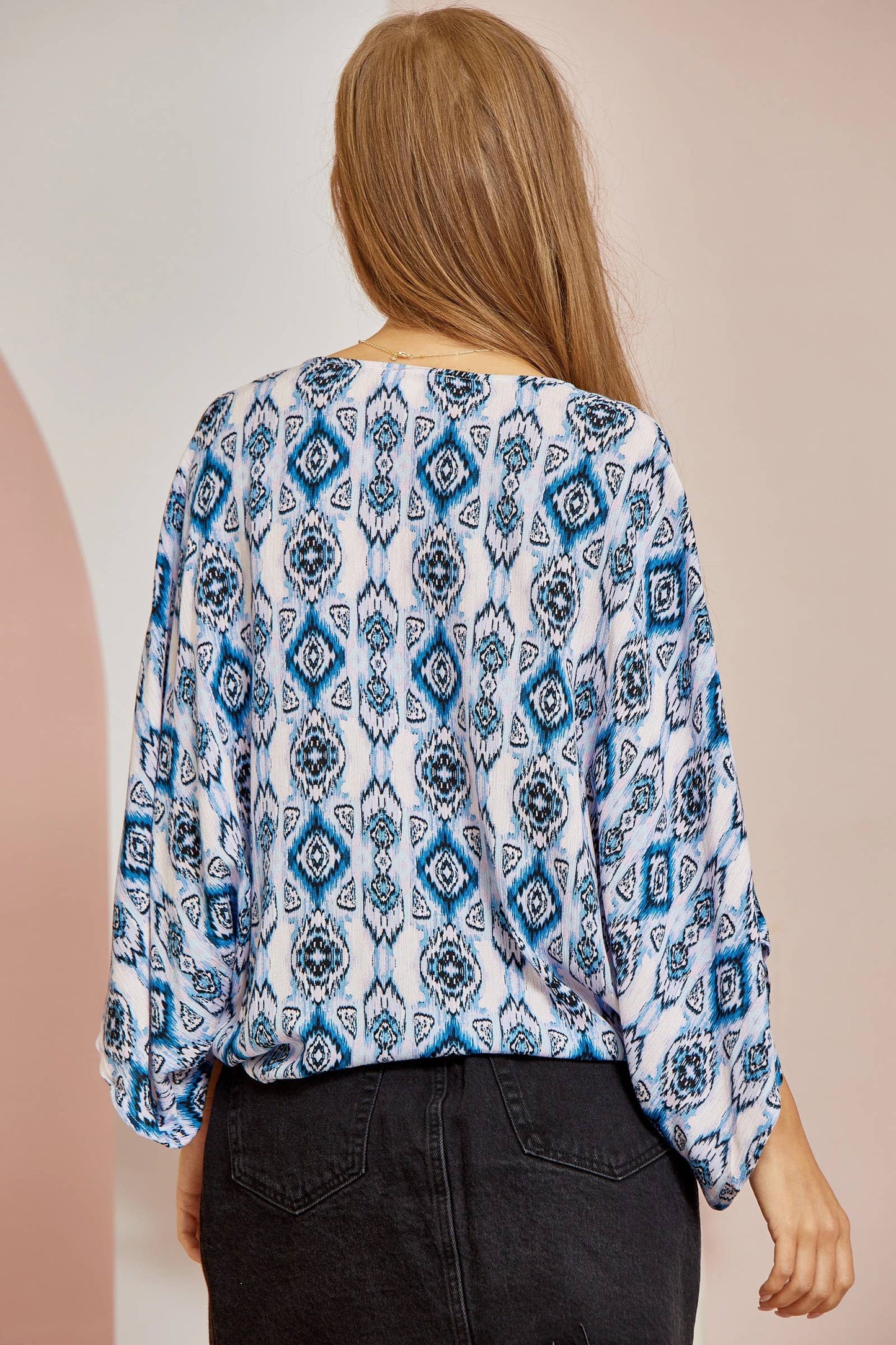 Wrap Style Print Top