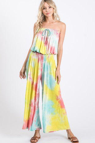 Tie Dye Strapless Jumper