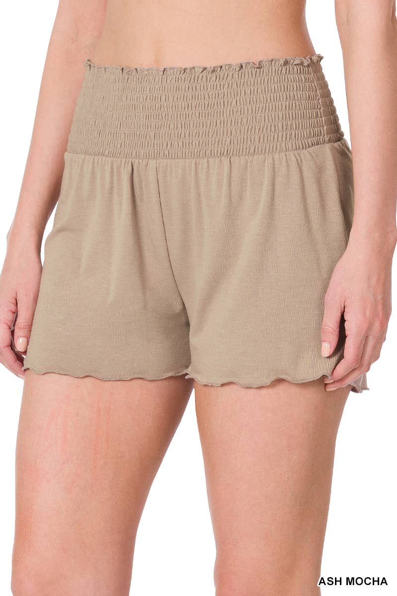 Smocked Waist Shorts